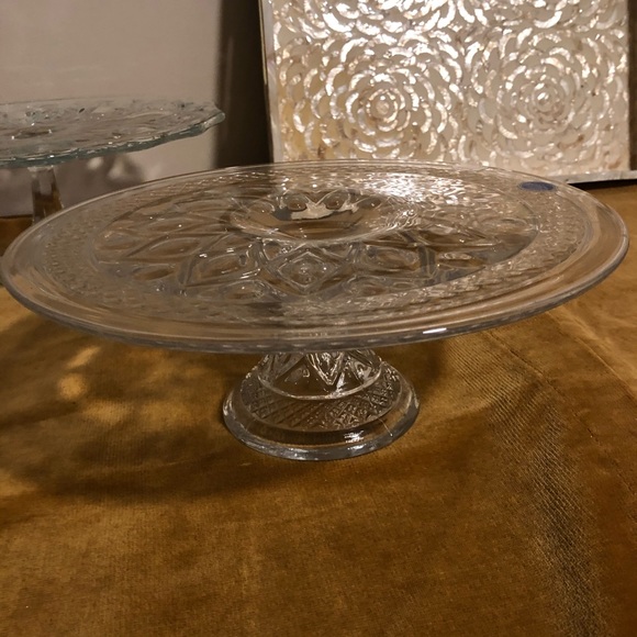 Vintage Imperial USA Glass Pedestal Cake Stand NWT - Picture 2 of 8